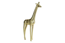 Load image into Gallery viewer, Garden Giraffe Sculpture Gold Resin Outdoor