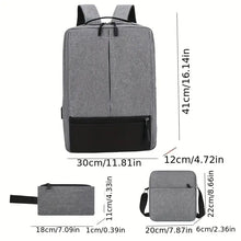 Load image into Gallery viewer, Oxford Men's Large Capacity Travel Backpack -3pc