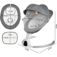 Load image into Gallery viewer, Grey Auto Baby Swing Rocker Sydney