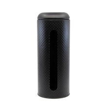 Load image into Gallery viewer, The SPOT Toilet Brush & Roll Holder features a beautiful black embossed spot pattern and is a must-have bathroom essential for every household. Made of metal; toilet roll holder holds up to 4 rolls; embossed spot pattern.| Bliss Gifts & Homewares | Unit 8, 259 Princes Hwy Ulladulla | South Coast NSW | Online Retail Gift & Homeware Shopping | 0427795959, 44541523