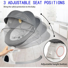 Load image into Gallery viewer, Electric Baby Bouncer Grey Australia