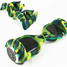 Load image into Gallery viewer, Green and black 6.5 inch hoverboard skin cover.