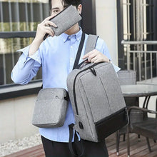 Load image into Gallery viewer, Oxford Men's Large Capacity Travel Backpack -3pc