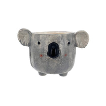 Load image into Gallery viewer, Add some fun to your garden with our Kai Koala Ceramic Pot. This gorgeous pot is fun, colourful and a great addition to any home or garden. 17.5x14.2x12cm. Ceramic, drainage hole and plug.  | Bliss Gifts & Homewares | Unit 8, 259 Princes Hwy Ulladulla | South Coast NSW | Online Retail Gift & Homeware Shopping | 0427795959, 44541523.