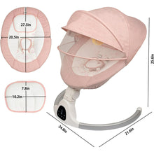 Load image into Gallery viewer, Electric baby swing bouncer rocker in pink