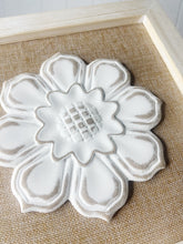 Load image into Gallery viewer, Enhance your wall with our gorgeous Aaliyah Carved Floral Wall Decor. 30x30x3cm. Whether you like classic or boho style, the stunning and eye-catching flower design will turn that empty space into a statement making display. | Bliss Gifts & Homewares | Unit 8, 259 Princes Hwy Ulladulla | South Coast NSW | Online Retail Gift & Homeware Shopping | 0427795959, 44541523