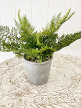 Load image into Gallery viewer, Liven up your indoor spaces with our Artificial Fern in Cement Pot. With its cement pot, it will add texture and colour to any room. Great for adding a splash of colour to a bathroom or windowsill.| Bliss Gifts & Homewares | Unit 8, 259 Princes Hwy Ulladulla | South Coast NSW | Online Retail Gift & Homeware Shopping | 0427795959, 44541523