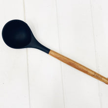 Load image into Gallery viewer, Bialetti St Clare Acacia Handle Silicone Ladle - Kitchen Utensils - black silicone head - heat resistant up to 500degrees - solid acacia handle |Bliss Gifts & Homewares - Unit 8, 259 Princes Hwy Ulladulla - Shop Online & In store - 0427795959, 44541523 - Australia wide shipping