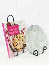 Load image into Gallery viewer, Display your favourite cook books, books and plates with our sturdy black metal Book or Plate Display Stand - Small. Perfect for making your favourite plates a statement piece in your home or keeping your faviourite recipe handy while cooking. Size: 15x21cm. Shop online. AfterPay available. Australia wide Shipping | Bliss Gifts & Homewares - Unit 8, 259 Princes Hwy Ulladulla - 0427795959, 44541523