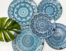 Load image into Gallery viewer, Stylish Blue and White Patterned Side Plate
