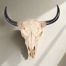 Load image into Gallery viewer, Boho cow skull decor