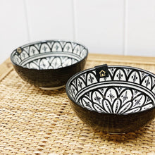 Load image into Gallery viewer, Our Casablanca Ebony Mini Bowl is perfect for everyday use like kids cereal, dipping sauces, dips, nuts, snacks and great for a grazing table. Our Casablanca Small plate is 12cm in diameter, 5.5cm in height.| Bliss Gifts & Homewares | Unit 8, 259 Princes Hwy Ulladulla | South Coast NSW | Online Retail Gift & Homeware Shopping | 0427795959, 44541523