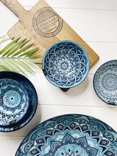 Load image into Gallery viewer, Bring the bright blue tones of the Mediterranean into your dining room with our Casablanca Dining collection - Rice Bowl. Beautiful pieces of serving ware that will have you entertaining for years to come. Shop online or instore. AfterPay available. Australia wide Shipping. | Bliss Gifts & Homewares | Unit 8, 259 Princes Hwy Ulladulla | South Coast NSW | 0427795959, 44541523