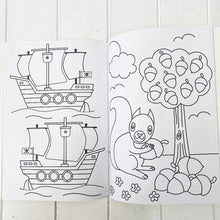 Load image into Gallery viewer, Keep the kids entertained with our fun and bright Copy & Colour Activity Book. Large book, with bright, colourful pictures repeated as simple outlines for young children to copy the colours. 48 pages. AGES: 3+.| Bliss Gifts & Homewares | Unit 8, 259 Princes Hwy Ulladulla | South Coast NSW | Online Retail Gift & Homeware Shopping | 0427795959, 44541523