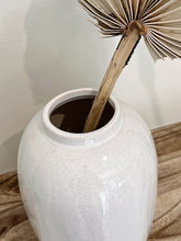 Load image into Gallery viewer, For a beautiful contemporary feel, our Edie Ceramic White Vase will do just that. With its natural colours and textures, it's perfect for your indoor living space. Perfect decorative piece for your home decor or use as a vase.14x19cmH. | Bliss Gifts & Homewares | Unit 8, 259 Princes Hwy Ulladulla | South Coast NSW | Online Retail Gift & Homeware Shopping | 0427795959, 44541523.