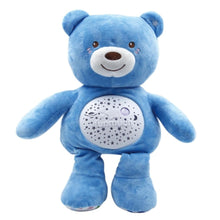 Load image into Gallery viewer, Calming light projector plush bear baby sleep aid AU.