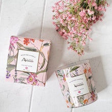 Load image into Gallery viewer, Our 210g Floral Luxe Scented Candle in Glass Jar are luxurious scented candles, which will warm any living space with its gorgeous scents. These candles come encased in a contemporary glass vessel to suit any space. Perfect gift or home decor item.| Bliss Gifts & Homewares | Unit 8, 259 Princes Hwy Ulladulla | South Coast NSW | Online Retail Gift & Homeware Shopping | 0427795959, 44541523