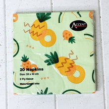 Load image into Gallery viewer, Bring colour to your next event with our gorgeous Fruity Summer Napkins. Whether you need napery for an event or party, or are just looking for a small gift, or everyday use the Fruity Summer Napkins range has something for everyone.| Bliss Gifts & Homewares | Unit 8, 259 Princes Hwy Ulladulla | South Coast NSW | Online Retail Gift & Homeware Shopping | 0427795959, 44541523