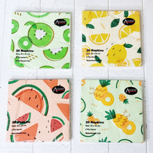 Load image into Gallery viewer, Bring colour to your next event with our gorgeous Fruity Summer Napkins. Whether you need napery for an event or party, or are just looking for a small gift, or everyday use the Fruity Summer Napkins range has something for everyone.| Bliss Gifts & Homewares | Unit 8, 259 Princes Hwy Ulladulla | South Coast NSW | Online Retail Gift & Homeware Shopping | 0427795959, 44541523