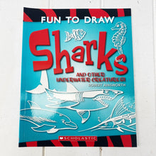 Load image into Gallery viewer, Sharks and other underwater creatures! Make a splash with your pencil as you learn to draw all kinds of underwater creatures! Draw a shark, a blue whale, a clownfish, an octopus, a crayfish, a stingray, a catfish and more!| Bliss Gifts & Homewares | Unit 8, 259 Princes Hwy Ulladulla | South Coast NSW | Online Retail Gift & Homeware Shopping | 0427795959, 44541523