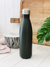 Load image into Gallery viewer, Movers will adore this insulated HYDRA water bottle from salt&pepper. With 500ml capacity, this army bottle in a deep khaki colour will keep your beverages hot for up to 12 hours or cold for up to 24 hours with its double-walled, stainless steel lining.| Bliss Gifts & Homewares | Unit 8, 259 Princes Hwy Ulladulla | South Coast NSW | Online Retail Gift & Homeware Shopping | 0427795959, 44541523