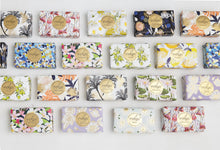 Load image into Gallery viewer, Organic Shea Butter Soap in Citrus Splash - Lemon Pattern - Our beautifully perfumed French Triple Milled body bar soaps are made in Australia with Certified Organic Shea Butter. 200 grams. Organic Shea Butter. Proudly Australian made.| Bliss Gifts & Homewares | Unit 8, 259 Princes Hwy Ulladulla | South Coast NSW | Online Retail Gift & Homeware Shopping | 0427795959, 44541523