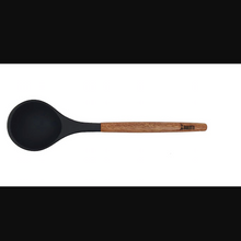 Load image into Gallery viewer, Bialetti St Clare Acacia Handle Silicone Ladle - Kitchen Utensils - black silicone head - heat resistant up to 500degrees - solid acacia handle |Bliss Gifts & Homewares - Unit 8, 259 Princes Hwy Ulladulla - Shop Online & In store - 0427795959, 44541523 - Australia wide shipping