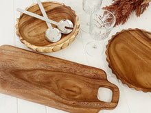 Load image into Gallery viewer, Effortlessly impress at any occasion with the Linden Double Handle Paddle by salt&pepper. Accentuated by its organic shape and unique detailing, this 58x20cm double handle paddle has been expertly carved from a single block of acacia wood. | Bliss Gifts & Homewares | Unit 8, 259 Princes Hwy Ulladulla | South Coast NSW | Online Retail Gift & Homeware Shopping | 0427795959, 44541523