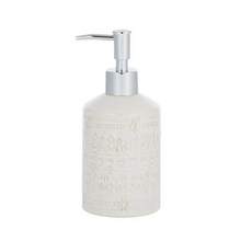 Load image into Gallery viewer, Update your bathroom with a great new stylish with Liberty Ceramic Soap Dispenser - Natural. This 7.5 x 11cm dispenser is made from a highly durable ceramic, and features a natural colour textured finish.| Bliss Gifts & Homewares | Unit 8, 259 Princes Hwy Ulladulla | South Coast NSW | Online Retail Gift & Homeware Shopping | 0427795959, 44541523