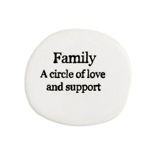 Load image into Gallery viewer, Make the journey of life even sweeter with our "Family" stamped ceramic magnet from the Life Magnet range. 5x5x0.5cm. Uniquely shaped. Unglazed verse. Shop online or instore. AfterPay available. Australia wide Shipping. | Bliss Gifts & Homewares | Unit 8, 259 Princes Hwy Ulladulla | South Coast NSW | 0427795959, 44541523