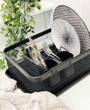 Load image into Gallery viewer, Rustproof kitchen dish drying rack in black