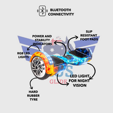 Load image into Gallery viewer, 6.5-inch hoverboard, Fire & Ice design.