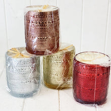 Load image into Gallery viewer, Inject warmth into your home through this exquisite range of decorative Metallic Glass Scented Candles. Create a relaxing atmosphere with a soft, warming glow. These luxury candles are absolutely exquisite, eye catching and are a definite talking piece.| Bliss Gifts & Homewares | Unit 8, 259 Princes Hwy Ulladulla | South Coast NSW | Online Retail Gift & Homeware Shopping | 0427795959, 44541523