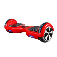 Load image into Gallery viewer, Red hoverboard with LED lights.