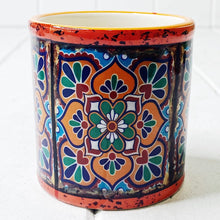 Load image into Gallery viewer, Our gorgeous Moroccan Round Pots - Small create a unique style with bold shapes and bright shades of blues, reds and browns.Measures: 7.5 x 7.5cm. Ceramic.| Bliss Gifts & Homewares | Unit 8, 259 Princes Hwy Ulladulla | South Coast NSW | Online Retail Gift & Homeware Shopping | 0427795959, 44541523