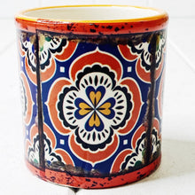 Load image into Gallery viewer, Our gorgeous Moroccan Round Pots - Small create a unique style with bold shapes and bright shades of blues, reds and browns.Measures: 7.5 x 7.5cm. Ceramic.| Bliss Gifts & Homewares | Unit 8, 259 Princes Hwy Ulladulla | South Coast NSW | Online Retail Gift & Homeware Shopping | 0427795959, 44541523
