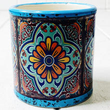 Load image into Gallery viewer, Our gorgeous Moroccan Round Pots - Small create a unique style with bold shapes and bright shades of blues, reds and browns.Measures: 7.5 x 7.5cm. Ceramic.| Bliss Gifts & Homewares | Unit 8, 259 Princes Hwy Ulladulla | South Coast NSW | Online Retail Gift & Homeware Shopping | 0427795959, 44541523