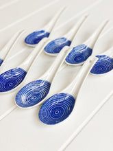 Load image into Gallery viewer, Moroccan Style Ceramic Spoon Set of 8 in Style A – perfect for your next foodie gathering, whether your serving up your famous Laksa, taking your grazing platter to the next level, or presenting stylish canapés for a cocktail night - Moroccan Style Dinnerware - including handle 13cm, spoon itself 6cmx4cmx1.5cm - Commercial Grade quality | Bliss Gifts & Homewares - Unit 8, 259 Princes Hwy Ulladulla - Shop Online - 0427795959, 44541523 - Australia wide shipping – AfterPay Available