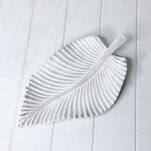 Load image into Gallery viewer, Our gorgeous Nara Leaf Decor Tray feature a unique textured look and will compliment any space. The perfect centrepiece for your coffee table or to display items like decor items or jewellery but the options are endless. Made from MDF. 35cm. | Bliss Gifts & Homewares | Unit 8, 259 Princes Hwy Ulladulla | South Coast NSW | Online Retail Gift & Homeware Shopping | 0427795959, 44541523