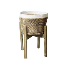 Load image into Gallery viewer, Create a relaxed and inviting feel to your home with our gorgeous Nirvana Planters. Made from natural fibres, with a woven rope design, and a white on natural finish | Bliss Gifts & Homewares | Unit 8, 259 Princes Hwy Ulladulla | South Coast NSW | Online Retail Gift & Homeware Shopping | 0427795959, 44541523