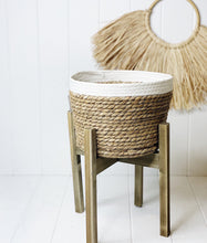 Load image into Gallery viewer, Create a relaxed and inviting feel to your home with our gorgeous Nirvana Planters. Made from natural fibres, with a woven rope design, and a white on natural finish | Bliss Gifts & Homewares | Unit 8, 259 Princes Hwy Ulladulla | South Coast NSW | Online Retail Gift & Homeware Shopping | 0427795959, 44541523
