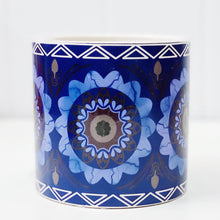 Load image into Gallery viewer, Our gorgeous Large Nyla Pots create a unique style with bold shapes and bright shades of blues, reds and browns - Style E - Drainage hole and plug perfect for indoor and outdoor use - Available in 6 styles Measures: 13.5x13.5x12.cm - Ceramic | Bliss Gifts & Homewares | Unit 8, 259 Princes Hwy Ulladulla | South Coast NSW | Online Retail Gift & Homeware Shopping | 0427795959, 44541523