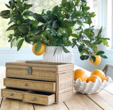 Load image into Gallery viewer, Rustic handmade jewellery box, ideal for a dresser.