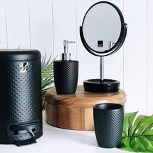 Load image into Gallery viewer, A must have for every bathroom, this 3 litre black bin in metal comes with an easy to use pedal and includes a removable inner bucket. highly durable metal. Matches the Spot toilet Brush & Roll Holder Set.| Bliss Gifts & Homewares | Unit 8, 259 Princes Hwy Ulladulla | South Coast NSW | Online Retail Gift & Homeware Shopping | 0427795959, 44541523