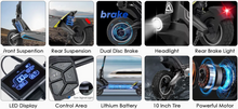 Load image into Gallery viewer, ESA GTR Electric Scooter Features