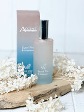 Load image into Gallery viewer, Enjoy these gorgeous fragrant 100ml Sunset Room Sprays throughout your home or office. Three scents to choose from, these room sprays can also be used as a toilet spray, or would make the perfect add on gift. Sweet Pea & Jasmine Peony Freesia French Vanilla Gift boxed.| Bliss Gifts & Homewares | Unit 8, 259 Princes Hwy Ulladulla | South Coast NSW | Online Retail Gift & Homeware Shopping | 0427795959, 44541523