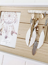 Load image into Gallery viewer, Our Twin Dreamcatcher Framed Print makes a great styling accessory for your bedroom, lounge room or office, bringing a bohemian vibe into your space. Measures approx: 40x21cm. Shop online. AfterPay available. Australia wide Shipping | Bliss Gifts & Homewares - Unit 8, 259 Princes Hwy Ulladulla - 0427795959, 44541523