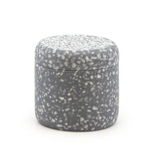 Load image into Gallery viewer, Venice Grey Terrazzo Canister - Salt&Pepper - Made from durable resin in a delightfully sleek shape - features a matte finish with an on-trend terrazzo inlay |Bliss Gifts & Homewares - Unit 8, 259 Princes Hwy Ulladulla - Shop Online & In store - 0427795959, 44541523 - Australia wide shipping