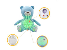 Load image into Gallery viewer, Soft projector teddy bear for toddler sleep routine.