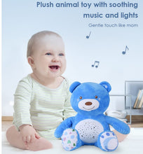 Load image into Gallery viewer, Australian baby shower gift plush bear with light and lullabies.